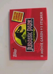 1992 Topps Jurassic Park Movie Trading Card Unopened Pack !! - Picture 1 of 2