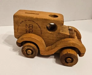 Wood Armored Truck 1971 Oregon Wooden Toy Co. Nat. Bank Of Western PA Toy Bank - Bild 1 von 10