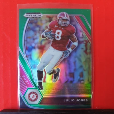 2021 Panini Prizm Draft Picks #55 Julio Jones Green Prizm Atlanta Falcons  - Image 1 of 2