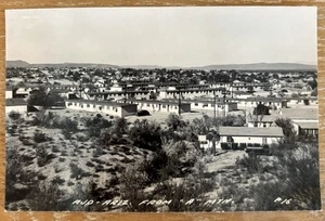 Ajo Arizona From “A” Mountain Copper Mining RPPC Real Photo Postcard - Picture 1 of 2