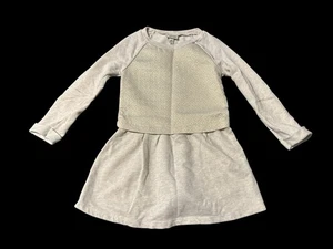 Abito Cherokee Bambina Beige Oro Metallizzato Manica Lunga Maglia Taglia S 6/6X - Foto 1 di 6