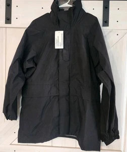 US Military Navy Cold Weather Parka Men's Large Regular Hooded Black NWT - Picture 1 of 5