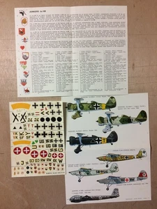 1/72 ESCI 69 : DECALS FI 156C/C HS 123A AIR FORCE FIESELER HENSCHEL STORCH - Picture 1 of 1