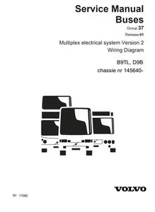 VOLVO Buses Wiring Diagram B9TL D9B chn 145640- - Picture 1 of 1