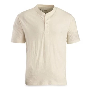 Guide Gear Men's Henley Short Sleeve Tee Shirt; for Casual Outdoor Activities - Picture 1 of 12