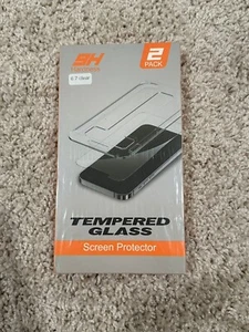 iPhone 12/13 Pro Max Tempered Glass Screen Protector 2 Pack - 9H Hardness - Picture 1 of 2