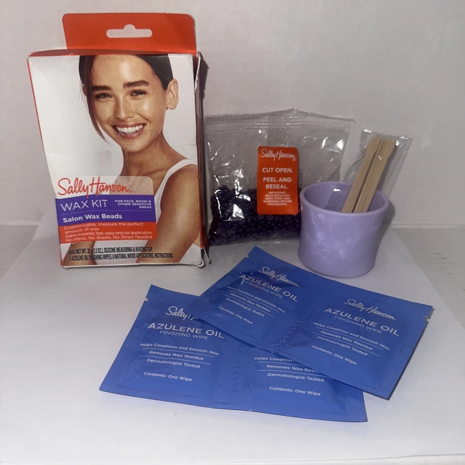 KIT DE CERA SALLY HANSEN CON CUENTAS DE CERA PARA ZONAS SENSIBLES ROSTRO Y BIKINI Foto 1 de 1