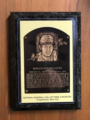 Ron Santo - Baseball Hall of Fame Induction - Ready to Hang Wall Plaque - Image 1 of 4