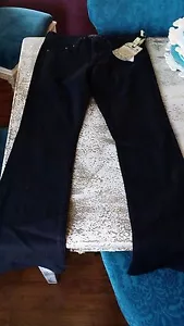 7 Jean Black Flare Legs Size 31 - Picture 1 of 8