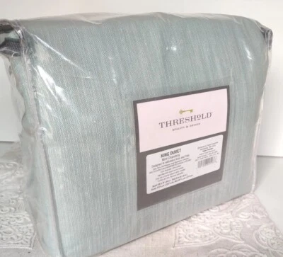 Juego de edredón Threshold King 3 piezas nuevo Target verde mezcla de algodón pesado Foto 1 de 4