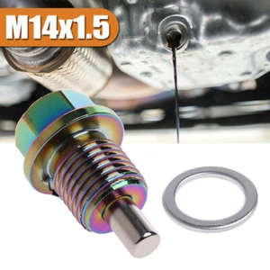 M14x1.5 Car Engine Magnetic Oil Drain Plug Screw Nut Bolt Sump Nut Universal - Picture 1 of 12