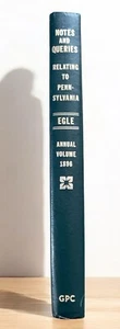 Notes & Queries Relating To Pennsylvania 1896 Annual EGLE GR8 - Imagen 1 de 4