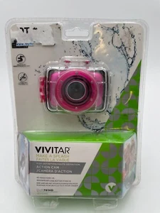 Vivitar DVR 781HD Action Cam SILVER Brand New And Sealed Pink - Picture 1 of 4