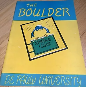 1939 DEPAUW UNIVERSITÄT Buch DER BOULDER - DON BOOTY Kunstwerk - Bild 1 von 12