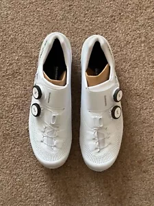 Brand new - Shimano S-PHYRE RC9 (RC903) Bicycle Shoes White - Size 42 EU - Picture 1 of 4