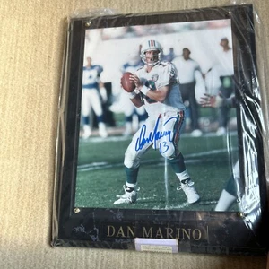 Dan Marino 8x10 Photo Framed w/engraved nameplate Dolphins HOF - Picture 1 of 6