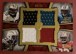 Mark Ingram-Thomas-Todman-Hunter 2011 Topps Supreme Rookie Quad Relic #06/10