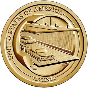 2021 P&D Virginia - American Innovation $1 - 2 Coin Set W/Free Shipping - Picture 1 of 3