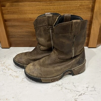BOTAS MARRONES IMPERMEABLES DE TRABAJO PARA NIÑOS ROCKY Niños 6” Talla Juvenil EE. UU. 13M Foto 1 de 4