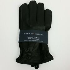 Tommy Hilfiger Genuine Leather Fleece Lined Touchscreen Tactiles Mens Gloves XL