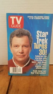 TV Guide Star Trek Turns 30 Captain Kirk William Shatner August 24-30 1996 - Imagen 1 de 2