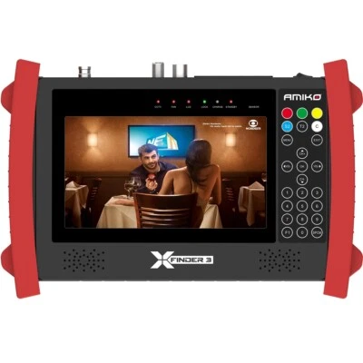 Amiko X-Finder 3 HD DVB-S/S2 + C/T/T2 Satfinder LCD Display Messgerät Akku - Bild 1 von 4