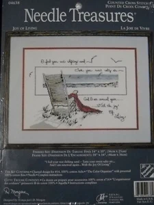 Joy of Living Beach Scene Counted Cross Stitch Kit Needle Treasures 04638 F2 - Picture 1 of 4
