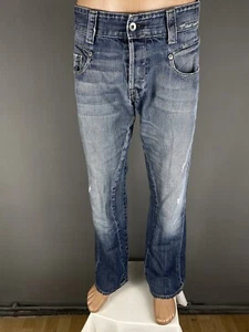G-Star RAW Denim Mens Jeans Pants Logo Blue Size 32/32 - Picture 1 of 10