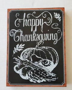 Happy Thanksgiving Holzschild - 13' x 10' x 1' - Schild mit Bling Bling - Bild 1 von 5
