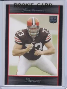 JOE THOMAS TARJETA DE NOVATO 2007 Bowman radiocontrol Cleveland Browns fútbol FUTURO HOFer??¡! - Imagen 1 de 2