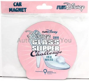 Disney runDisney 2016 Princess Half Marathon Glass Slipper Challenge Car Magnet - Picture 1 of 1