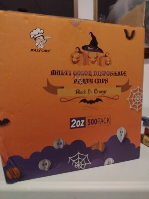 Lot of 300 Halloween Plastic Shot Glasses-2 Oz Disposable Party Cups - Image 1 of 2