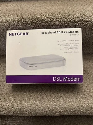 Netgear Broadband ADSL2+ Modem DM111PSP V2 **New But Missing Resource CD - Image 1 of 4