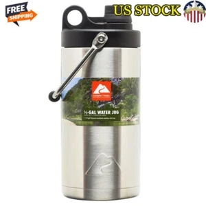 Vacuum-Sealed Insulated Stainless Steel Water Jug 1/2 Gallon Outdoor Adventure - Picture 1 of 6