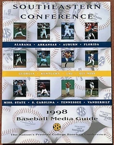 1998 Southeastern Conference Baseball Media Guide - Picture 1 of 1