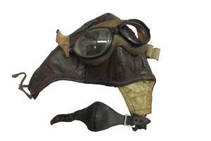 Leather Flying Coat 1918 WWI Cebe 4000 Pilot Glases Original Leather Combat ! - Picture 1 of 15