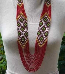 Collar Hecho a Mano Semilla Cuentas Boho Estilo Americano Nativo Cuentas Multi Hilo - Imagen 1 de 1