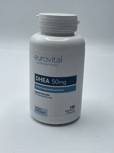 DHEA 50mg 180 Vegetarian Tablets  EuroVital  NEW EXP 06/2025 - Picture 1 of 4