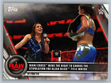 2020 Nikki Cross chooses stipulation... Topps WWE #44 Pro Wrestling Card