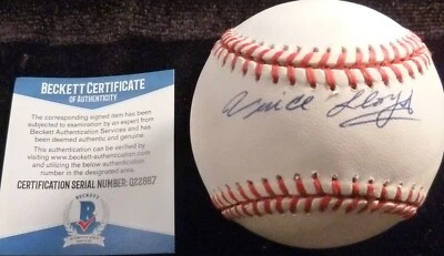BECKETT-BAS VINCE LLOYD AUTOGRAFIADO-FIRMADO LIGA NACIONAL COLEMAN BÉISBOL 2867 Foto 1 de 4