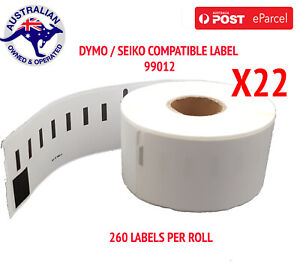 22 Compatible for Dymo / Seiko 99012 Label 36mm x 89mm Labelwriter450/450Turbo