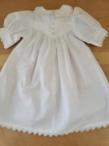 Seamstress Made White Dress For American Girl Style Doll Beautifully DONE - Picture 1 of 4