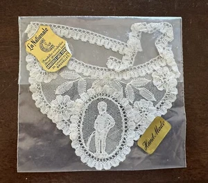 Vintage 40’s La Nationale Brussels SOUVENIR BATHROOM Lace PEE Collar Cheeky - Picture 1 of 5