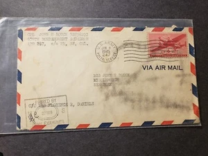 APO 247 TINIAN, MARIANAS ISLANDS 1945 Army Air Corps Cover 678th BOMB Sqdn - Picture 1 of 2