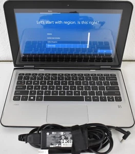 11.6" HP X360 310 G2 2-in-1 Touchscreen i3-6100U 2.30GHz 4GB RAM 128GB SSD WIN10 - Picture 1 of 8