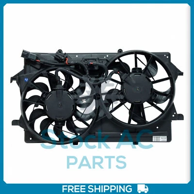 Engine Radiator Condenser Cooling Fan Assembly For 2000 2001 2002 Ford Focus - Image 1 of 4