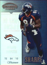 1999 Playoff Contenders SSD Football Card #117 Shannon Sharpe