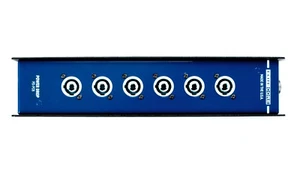 Elite Core Stage Power Drop Box True-1 Thu Inputs to 6 PowerCon Gray B Out - Picture 1 of 4