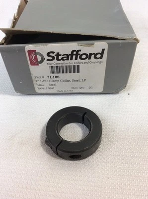 Collar de abrazadera de acero Stafford P/N 7L100 1" bajo perfil. NUEVO Foto 1 de 4