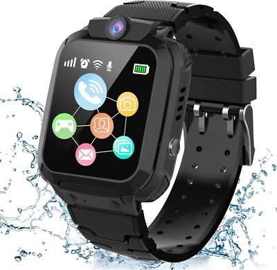 Smartwatch Kinder Telefonfunktion GPS Tracker SOS Armbanduhr für iPhone Samsung - Bild 1 von 4